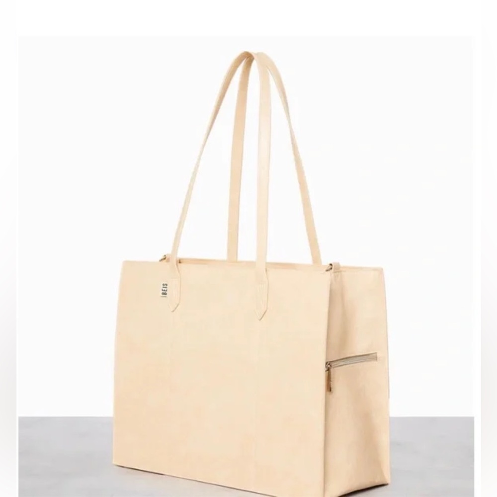 BEIS Cream Work From Home Bag